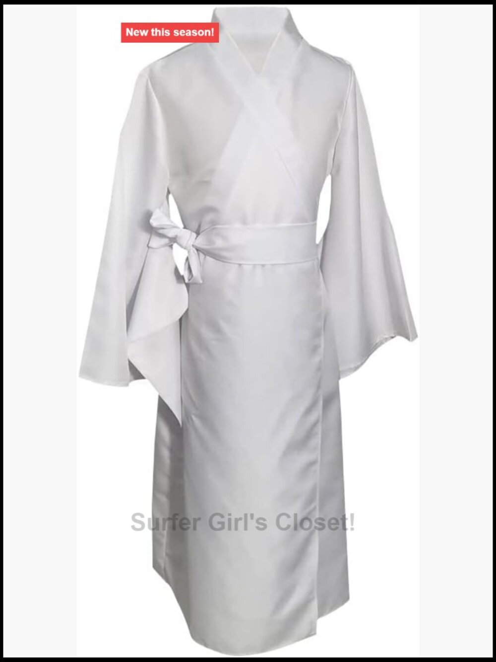 White Yukata Dress Japanese Traditional Kimono Inner Nagajuban Costume